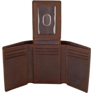 Trifold Leather Wallet for Men with ID Holder and RFID Blocking